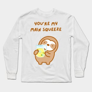 You’re My Main Squeeze Lemonade Sloth Long Sleeve T-Shirt